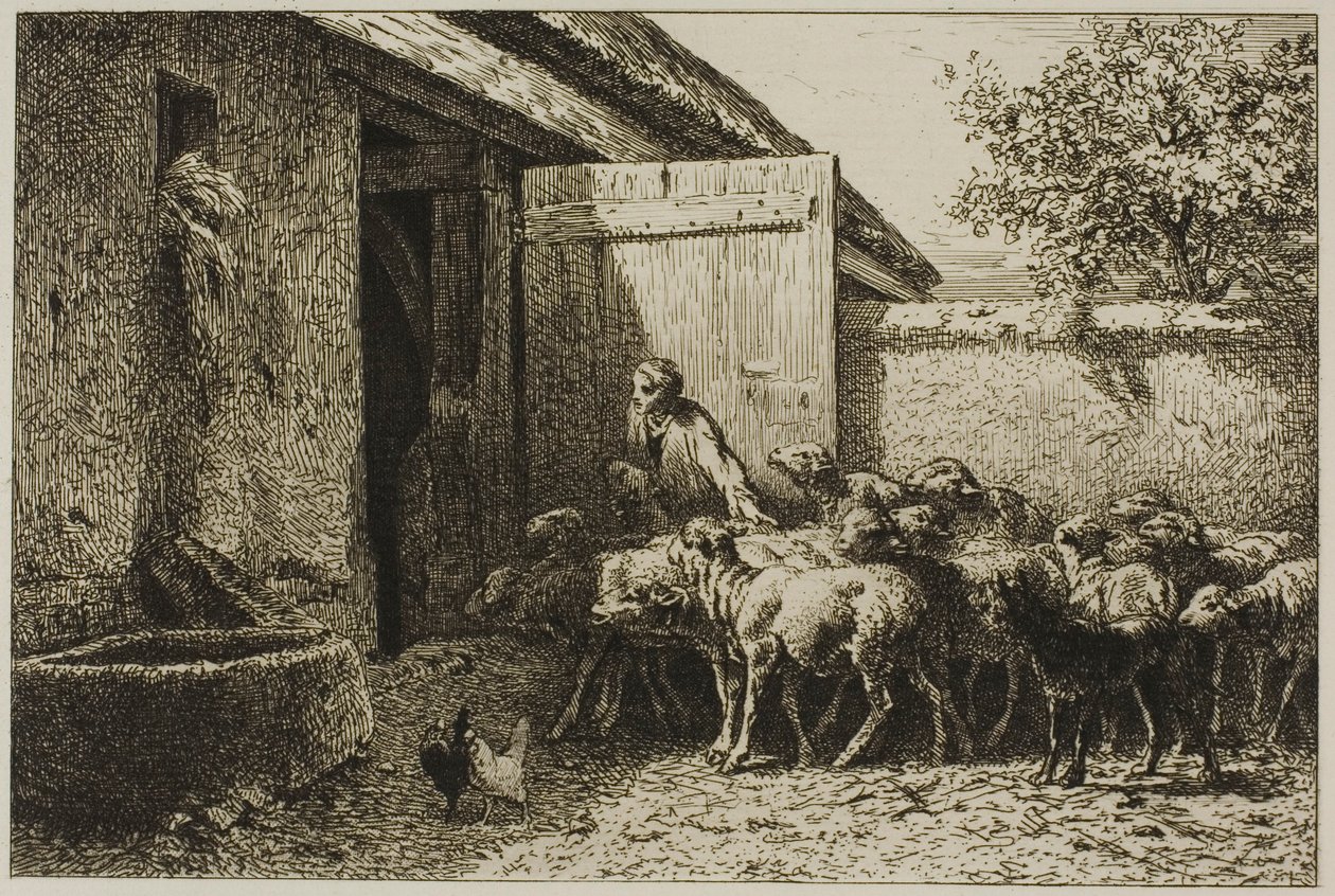 Herdinna av Charles Emile Jacque