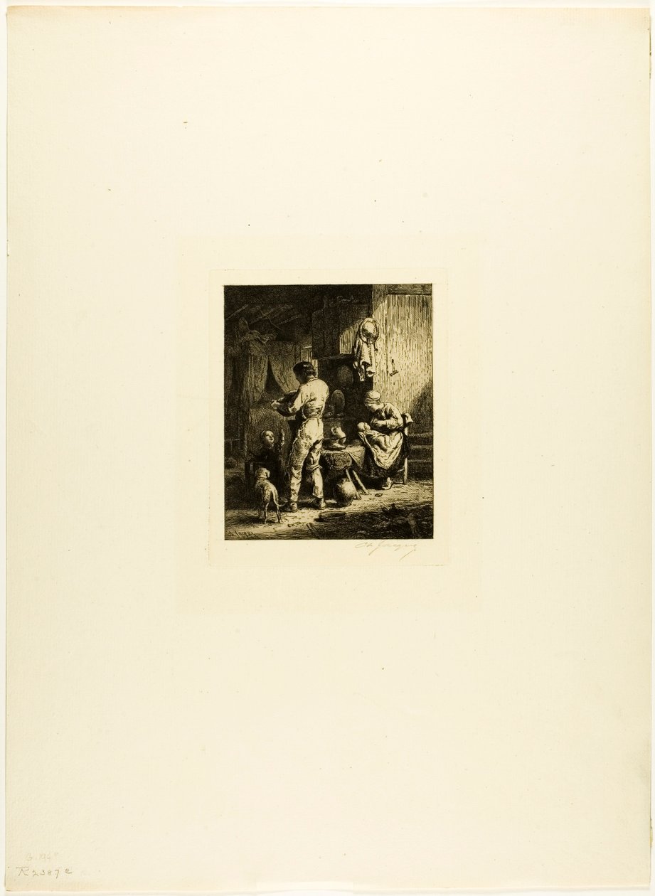 Kvällsmat av Charles Emile Jacque