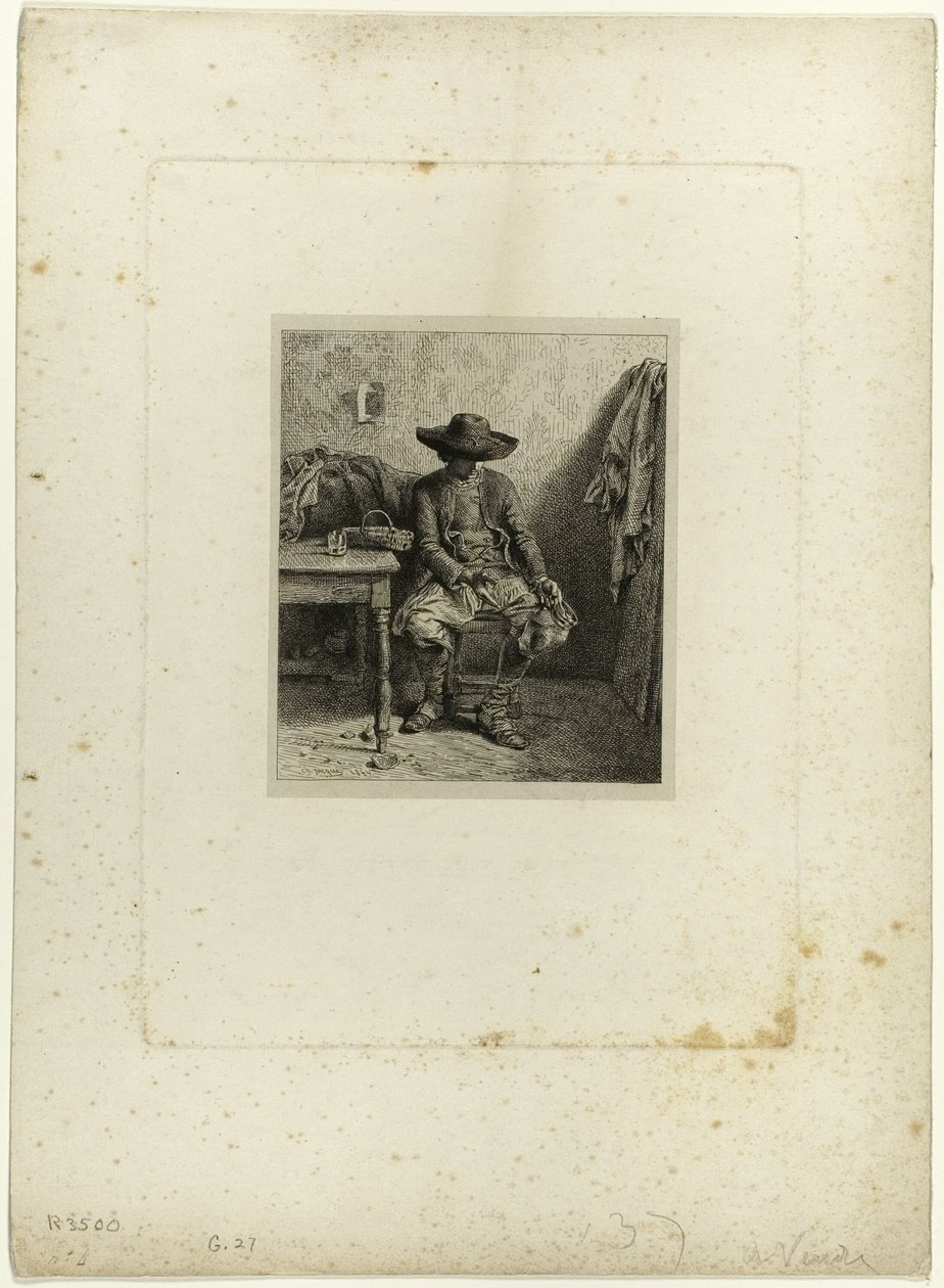 Den trasiga krukan av Charles Emile Jacque