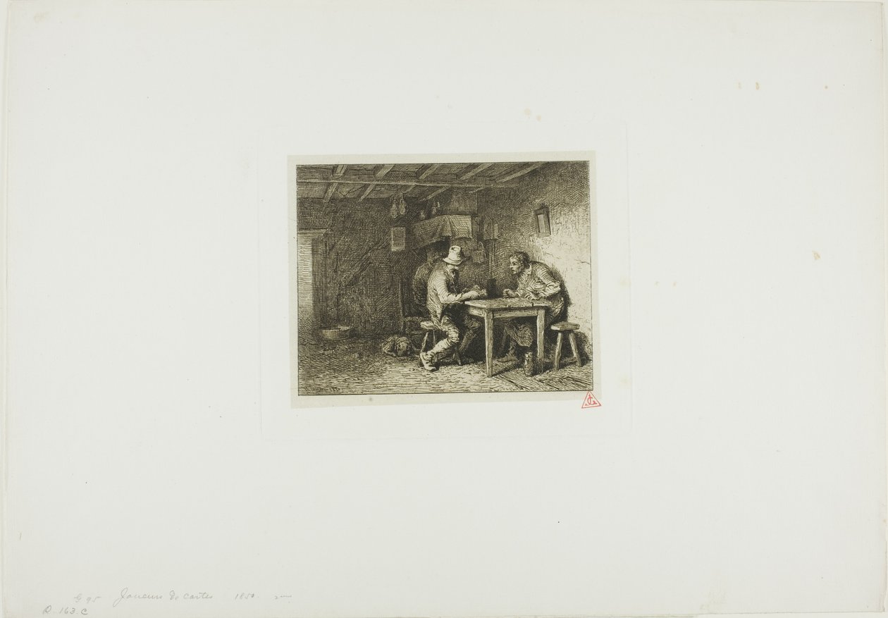 Kortspelarna av Charles Emile Jacque
