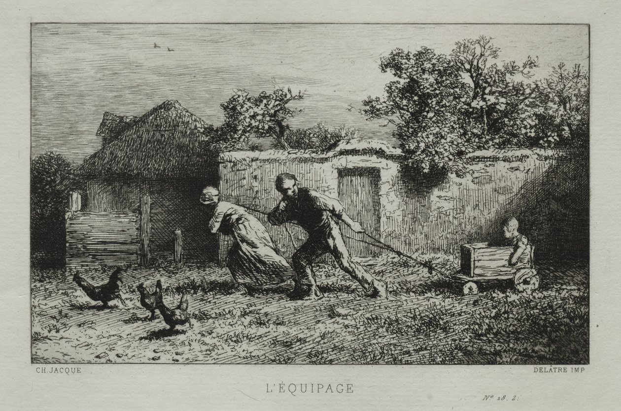 Equipagen. av Charles Emile Jacque