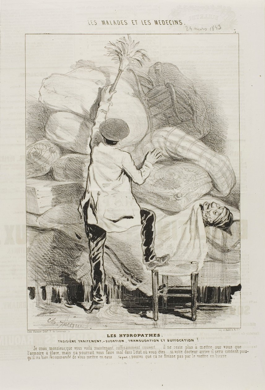 The Hydropaths: Third Treatment (platta 3) av Charles Emile Jacque