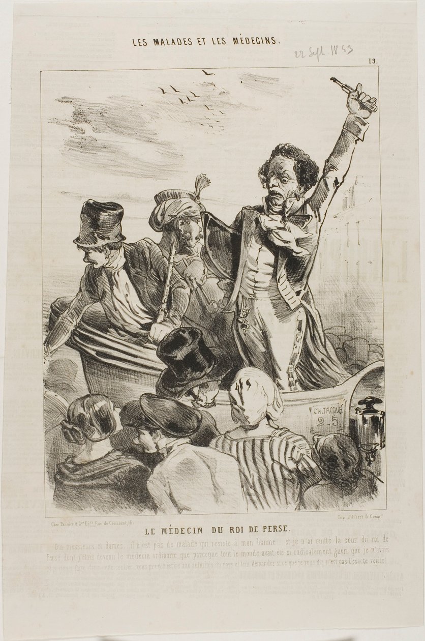 Kungen av Persiens läkare (plansch 19) av Charles Emile Jacque