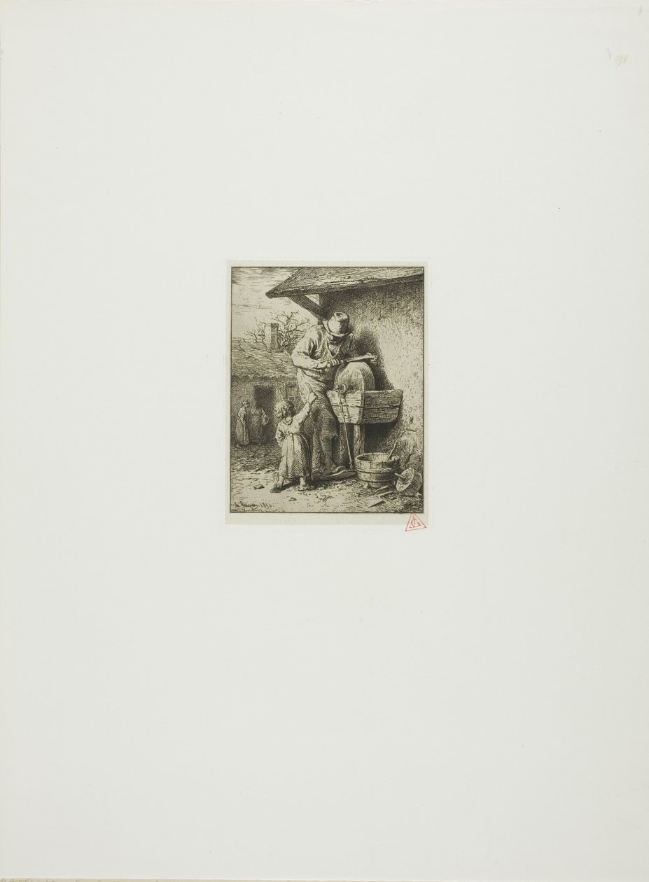 Knivsliparen av Charles Emile Jacque