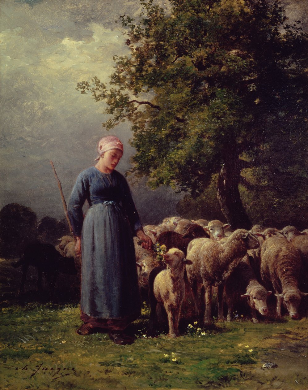 Den försvunna flocken av Charles Emile Jacque