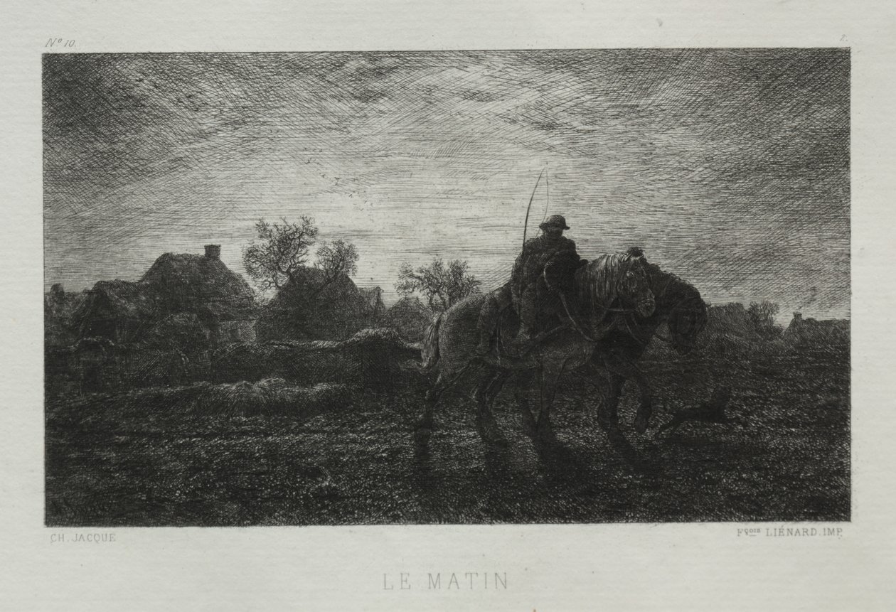 Morgonen av Charles Emile Jacque