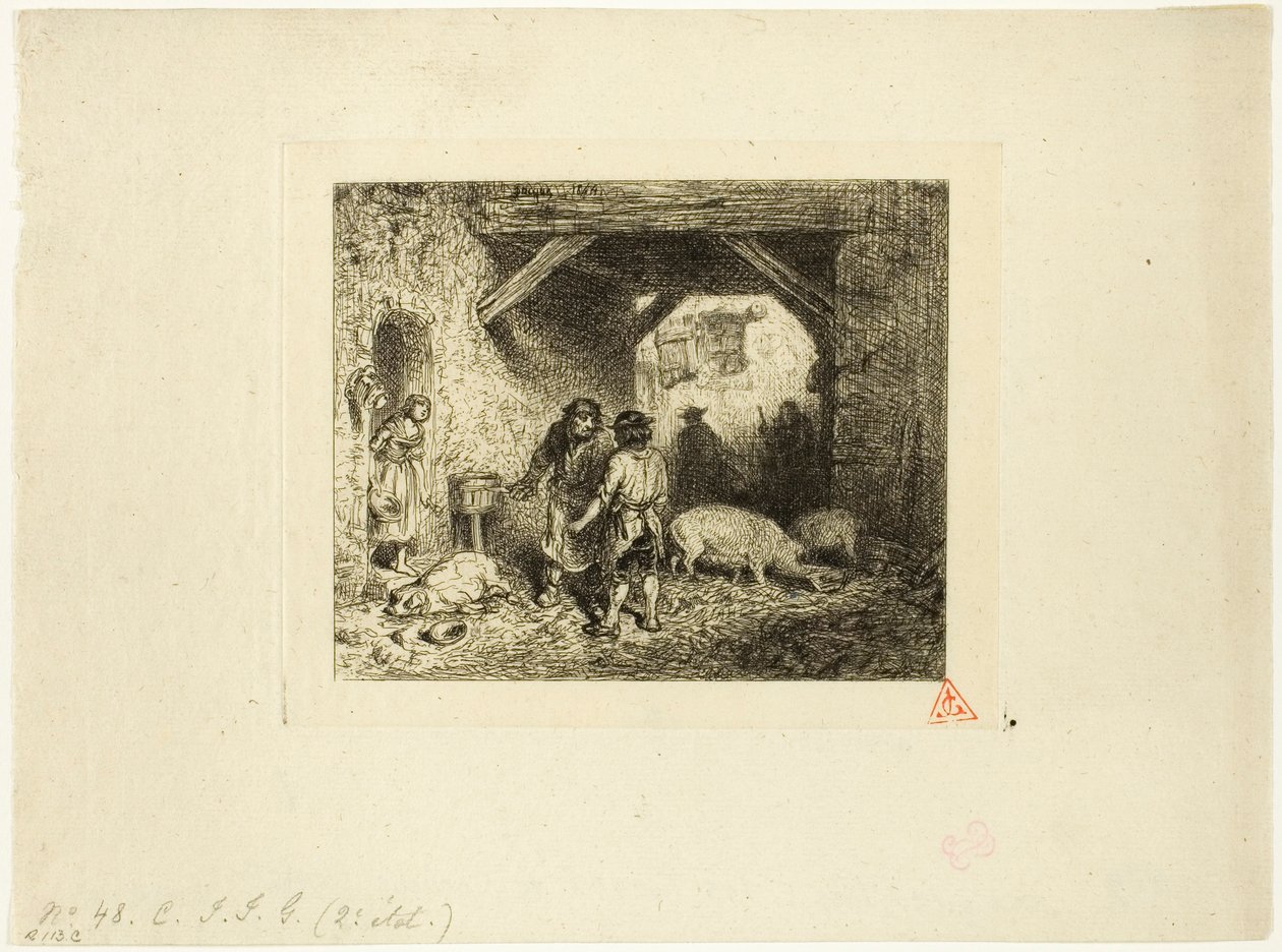 Grisslaktarna av Charles Emile Jacque