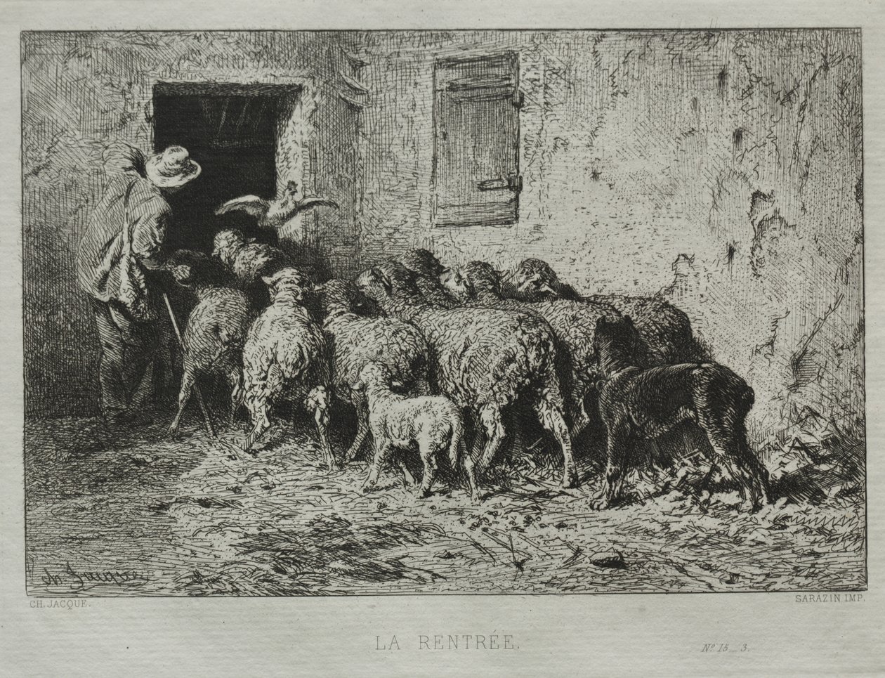 Returen av Charles Emile Jacque