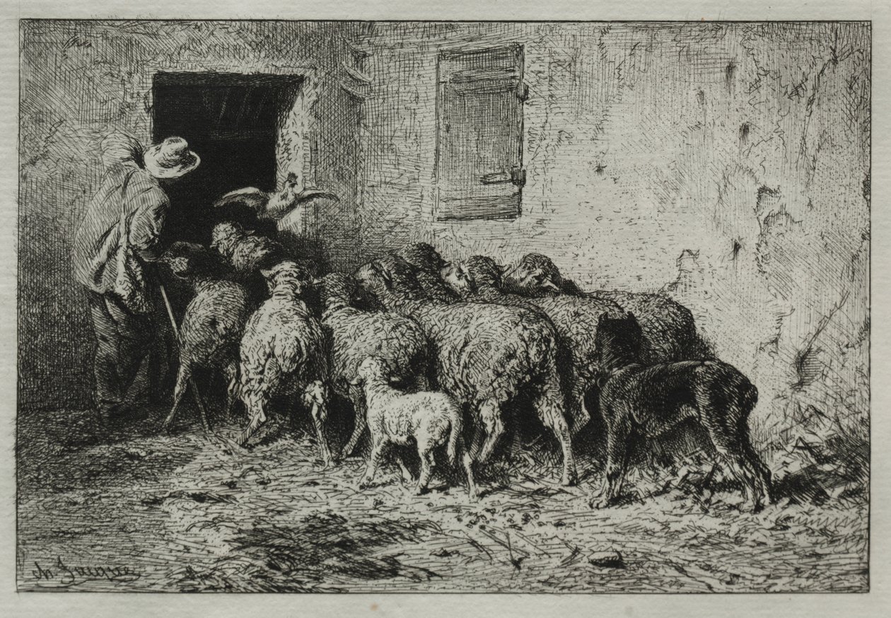 Returen av Charles Emile Jacque