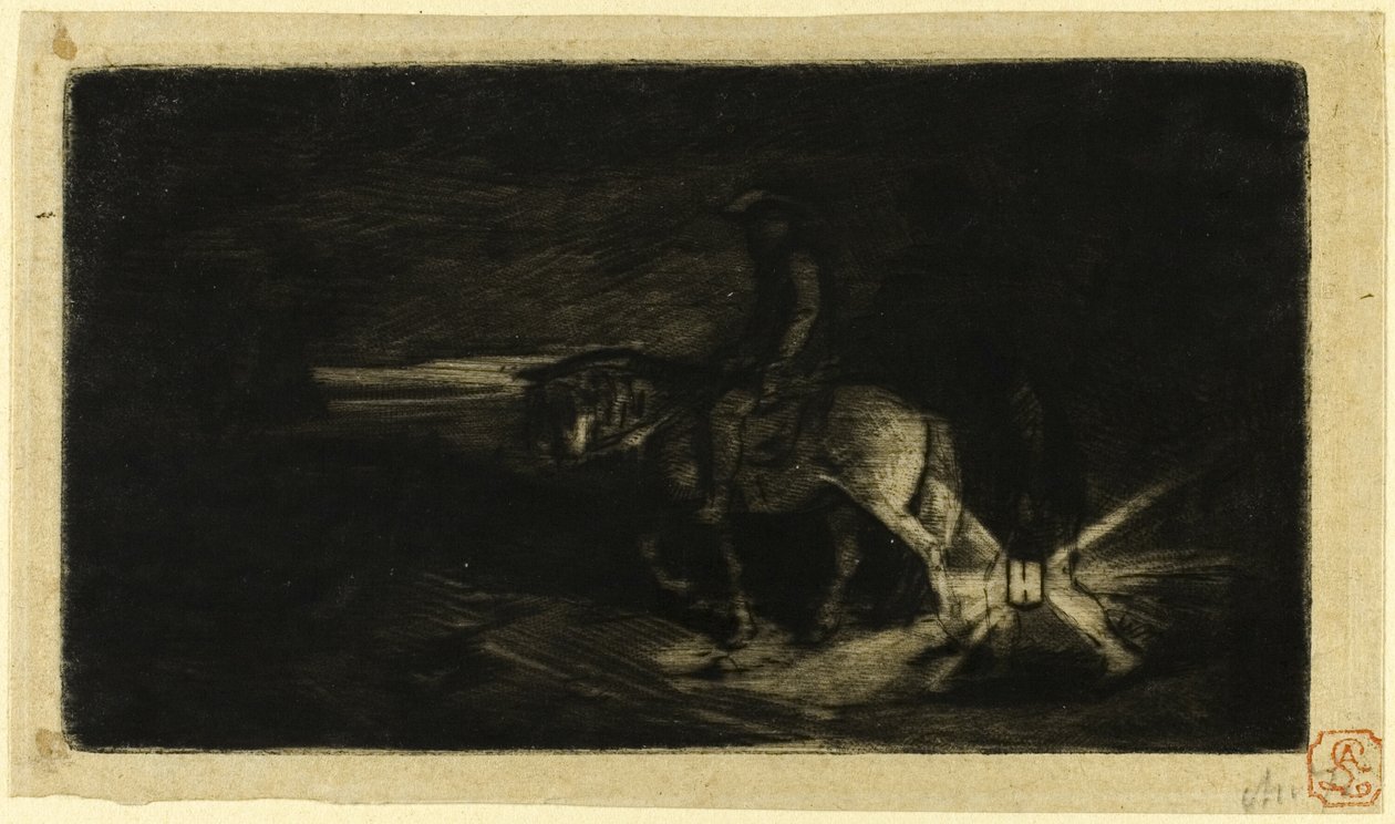 Ryttaren av Charles Emile Jacque