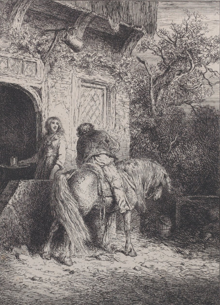 Ryttaren, ca. 1845. av Charles Emile Jacque