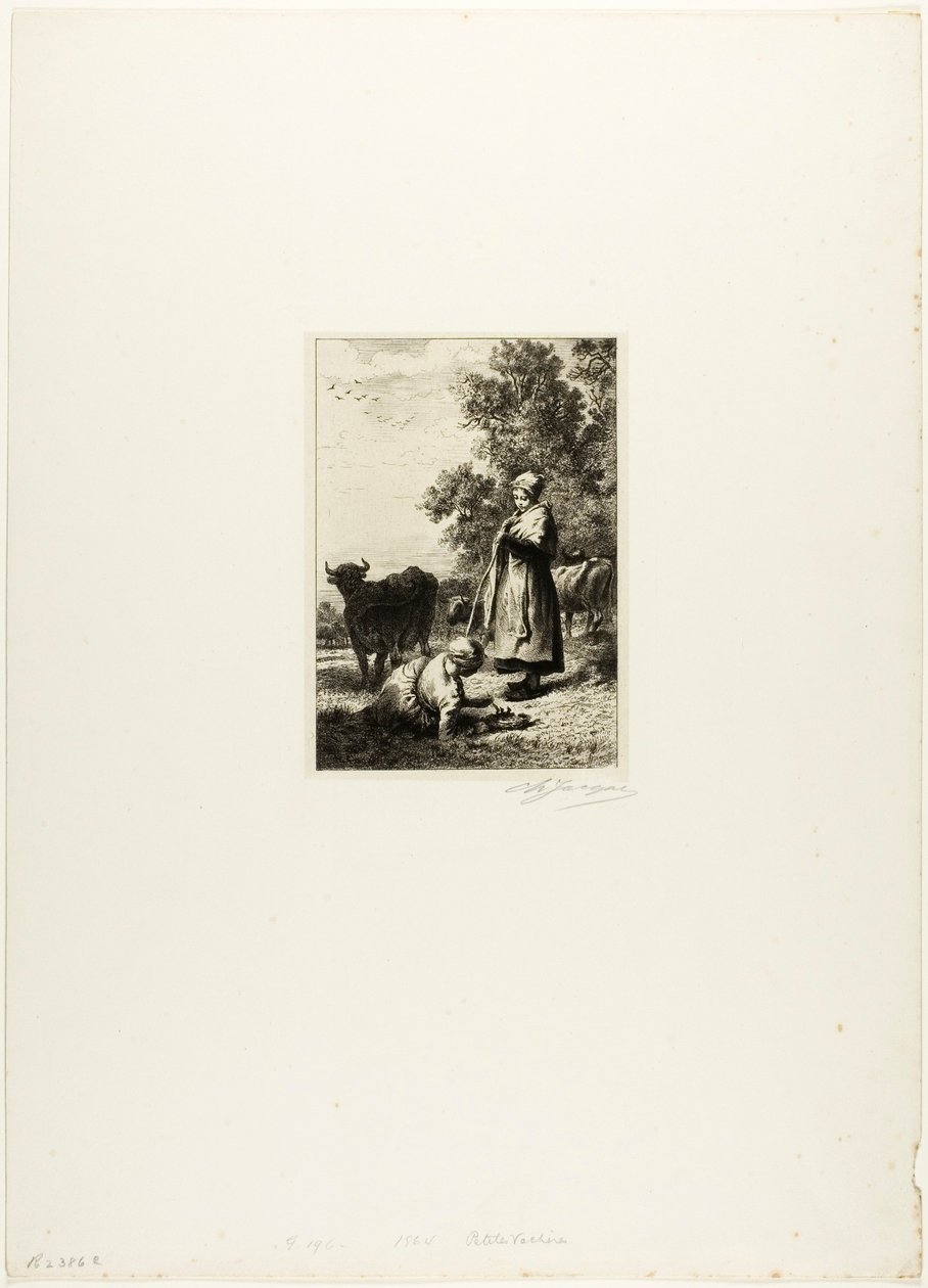 Unga koherdar av Charles Emile Jacque