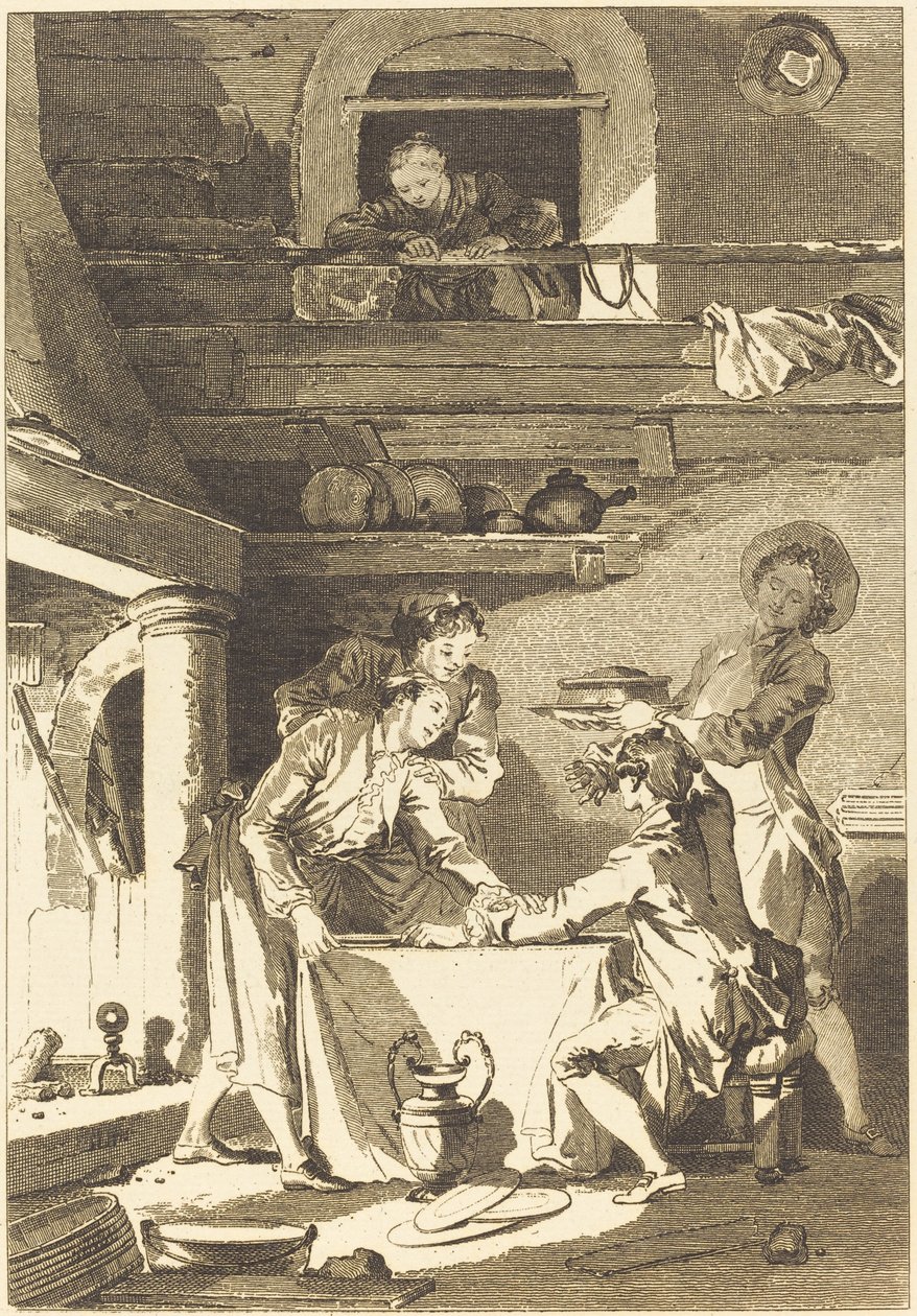 Ålpastej av Charles Emmanuel Patas after Jean Honoré Fragonard