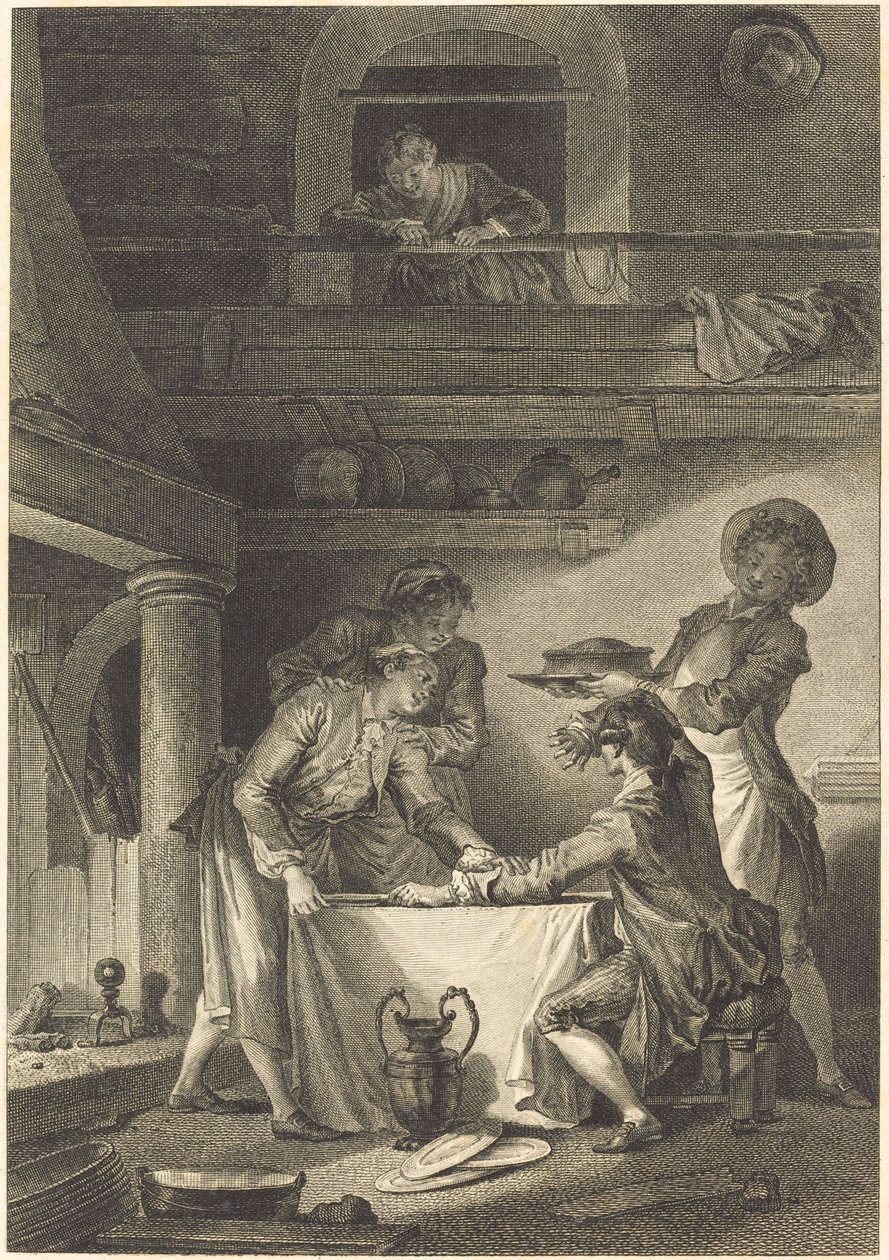 Ålpastej av Charles Emmanuel Patas after Jean Honoré Fragonard