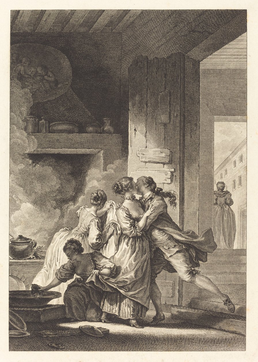 Vi tänker aldrig på allt av Charles Emmanuel Patas after Jean Honoré Fragonard