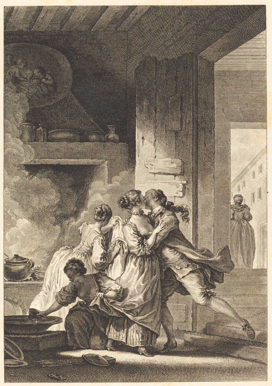 Vi tänker aldrig på allt av Charles Emmanuel Patas after Jean Honoré Fragonard