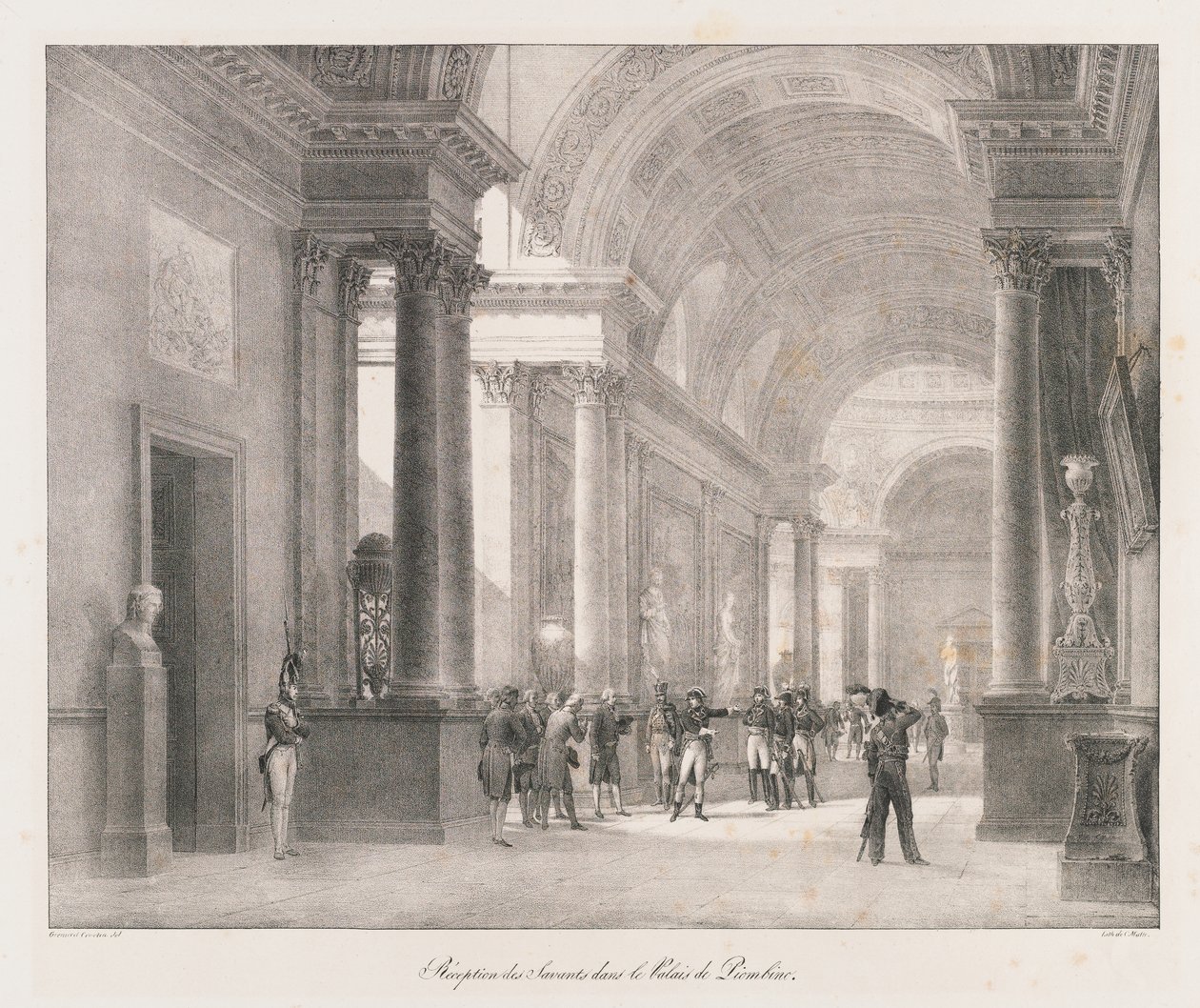 Inresa i Berlin, tidigt 1800-tal (litho) av Charles Etienne Pierre Motte