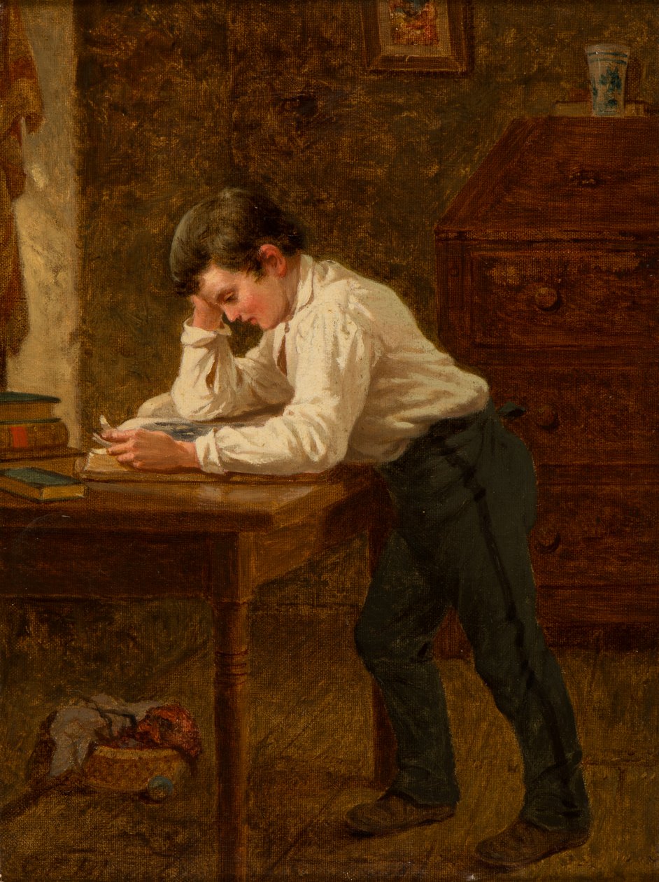 Liten pojke läser av Charles F. Blauvelt