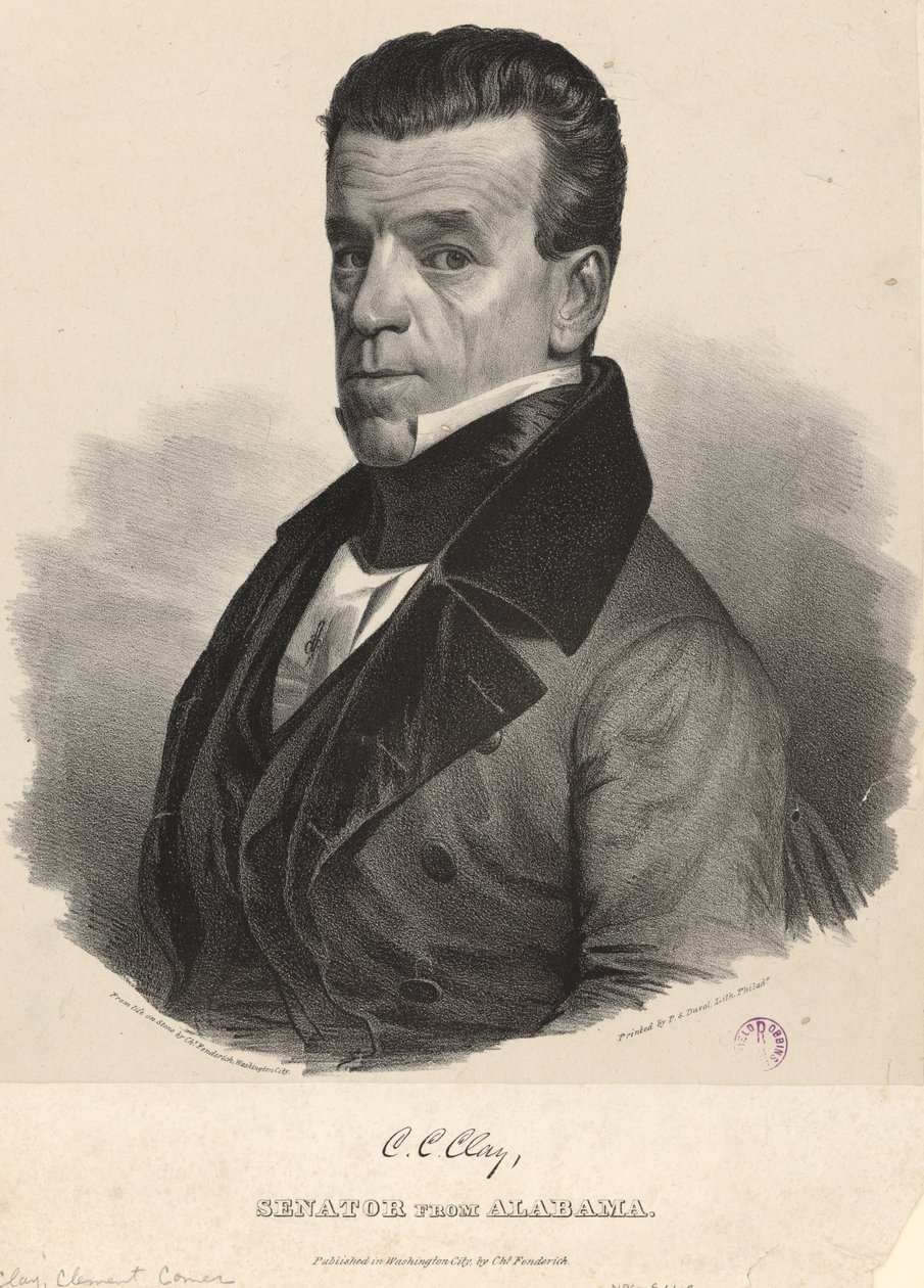 Clement Comer Clay av Charles Fenderich