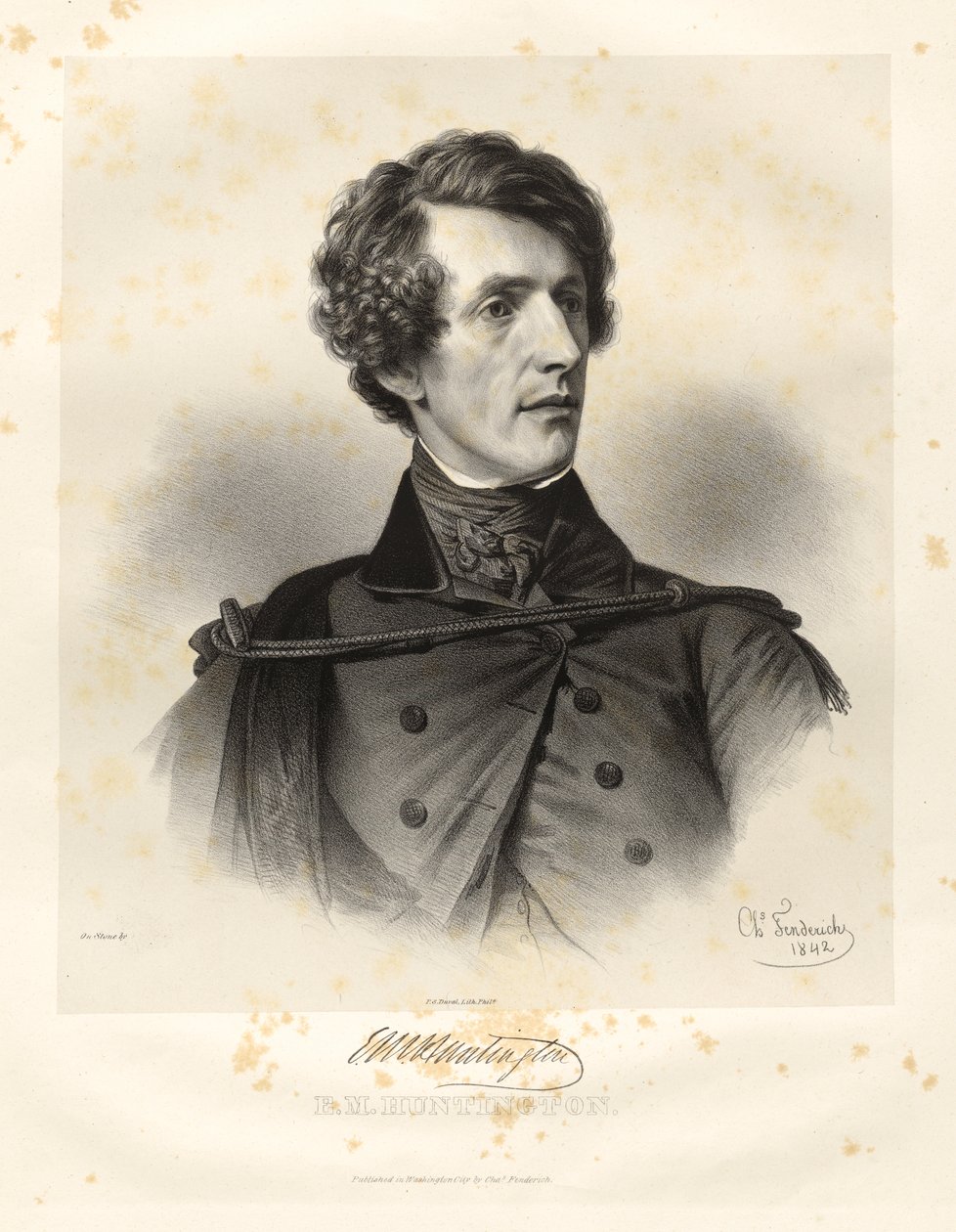 Elisha Mills Huntington av Charles Fenderich