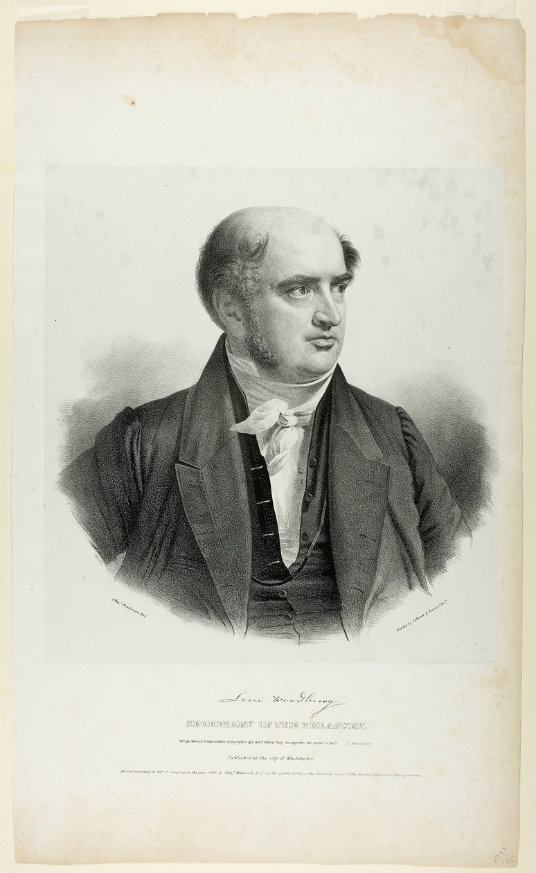 Levi Woodburn, finansminister av Charles Fenderich
