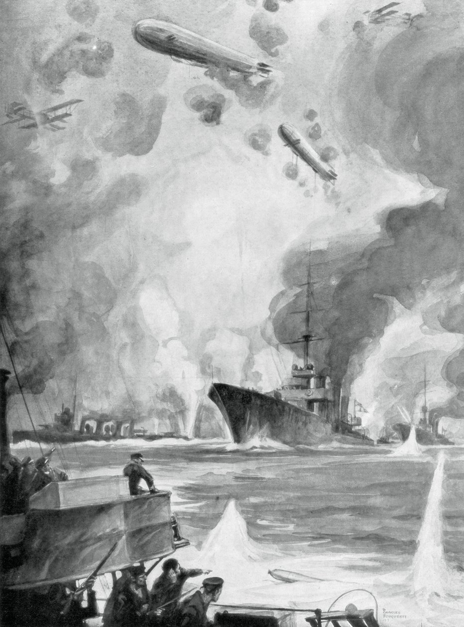 Cuxhaven Raid, 25 december 1914, 1926. av Charles Fouqueray