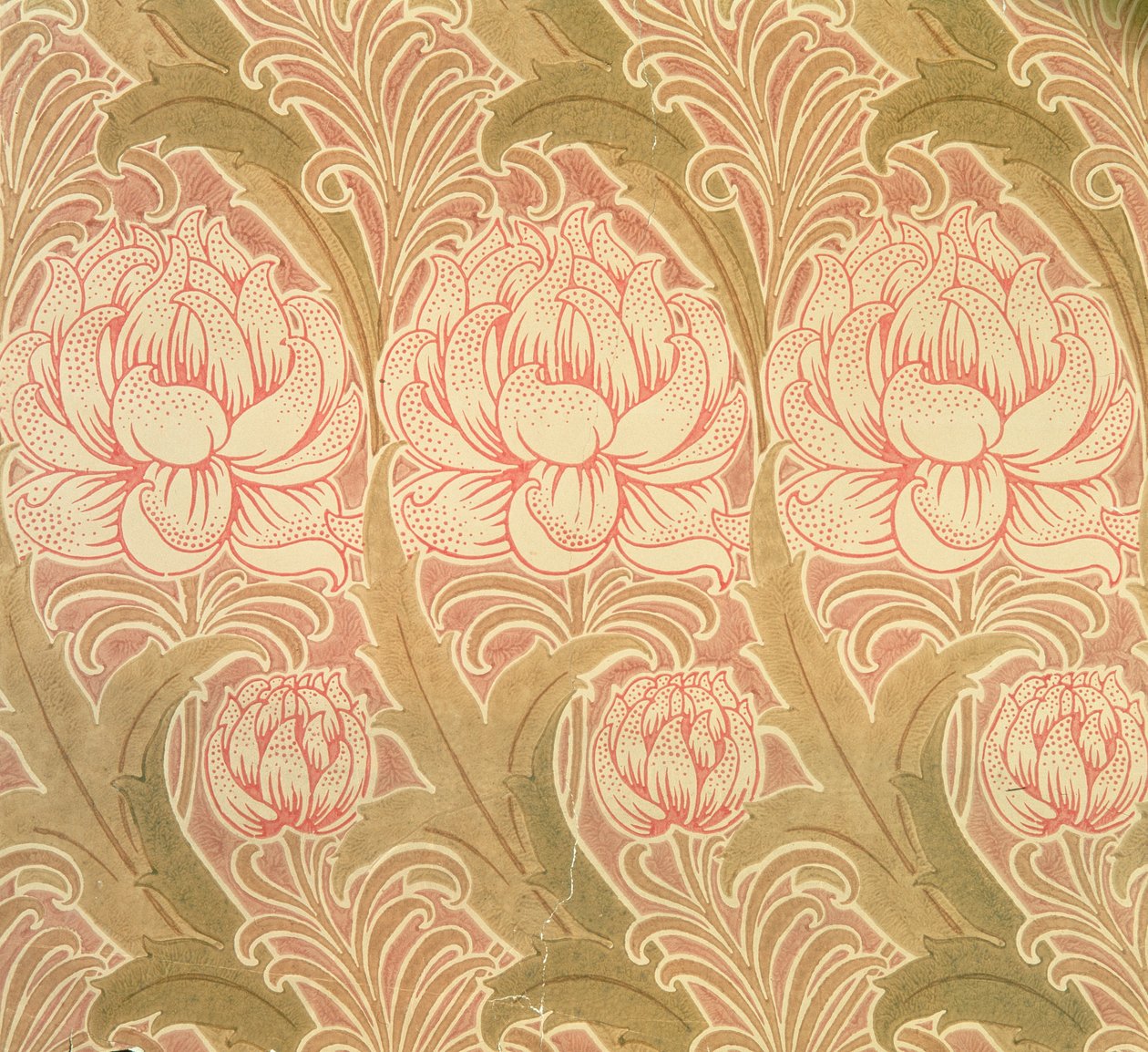 Tapet designad av Voysey, viktoriansk av Charles Francis Annesley Voysey