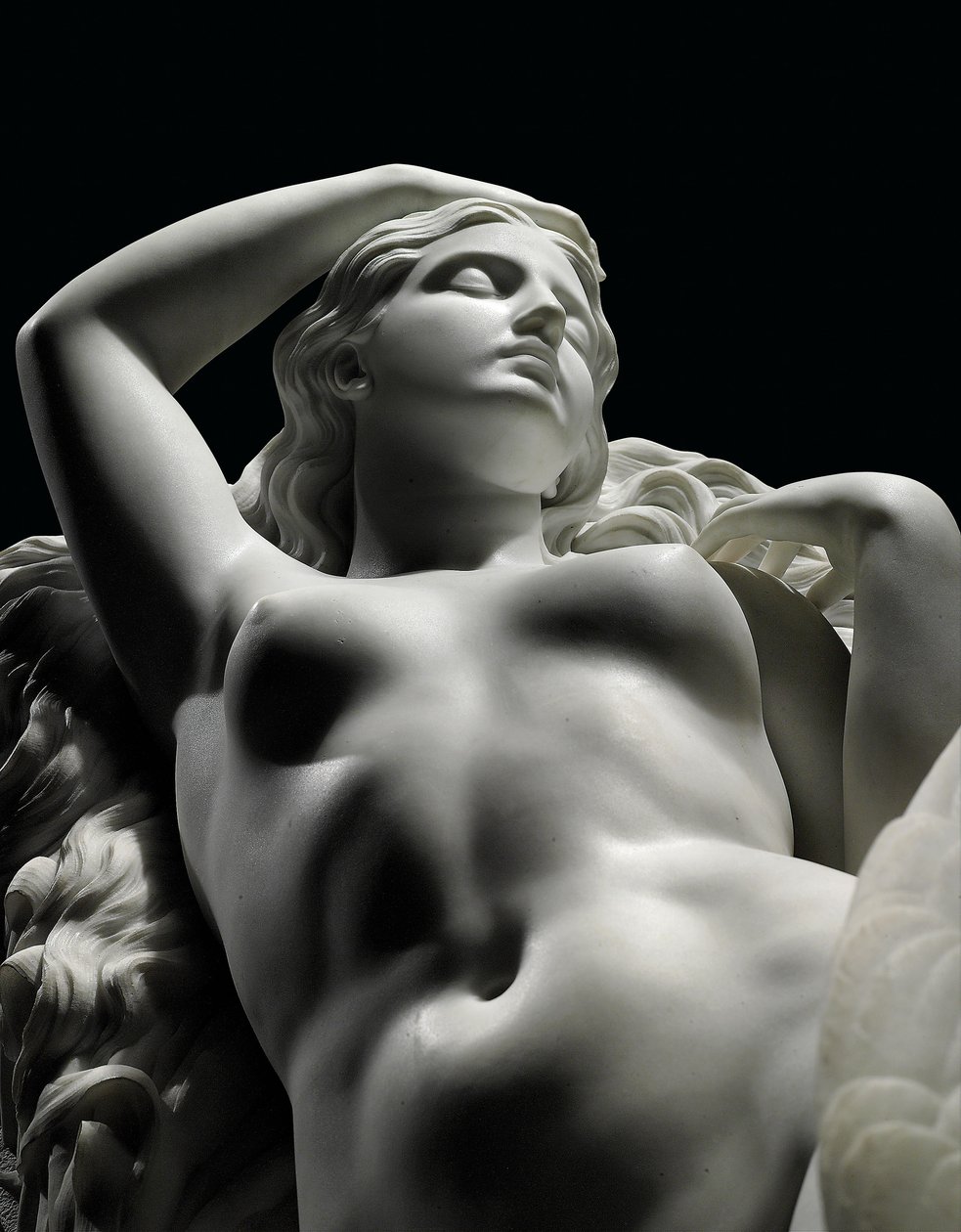 En figur av Rhodopis i naturlig storlek på sockel, 1862 av Charles Francis Fuller