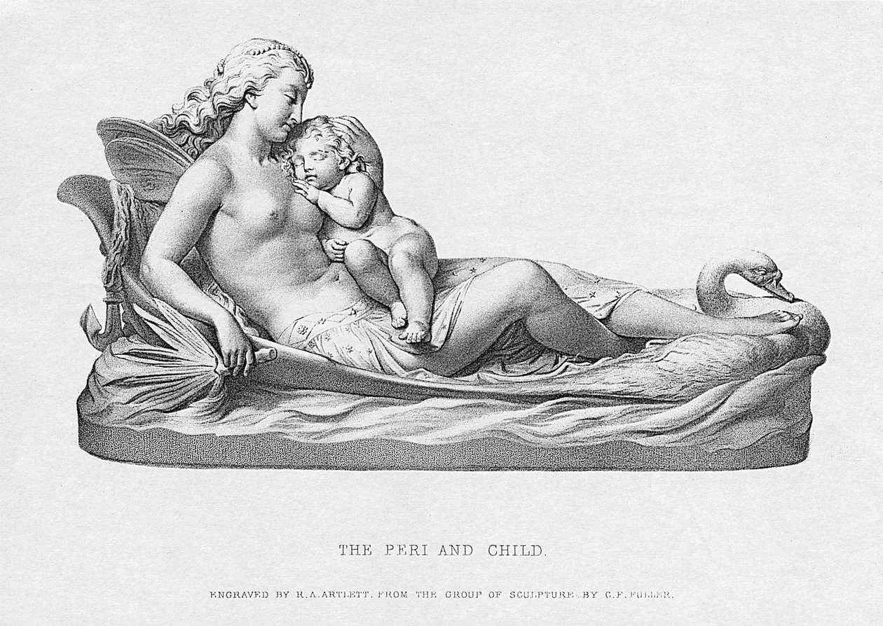 The Peri and Child, c.1871, graverad av R.A. Artlett av Charles Francis Fuller