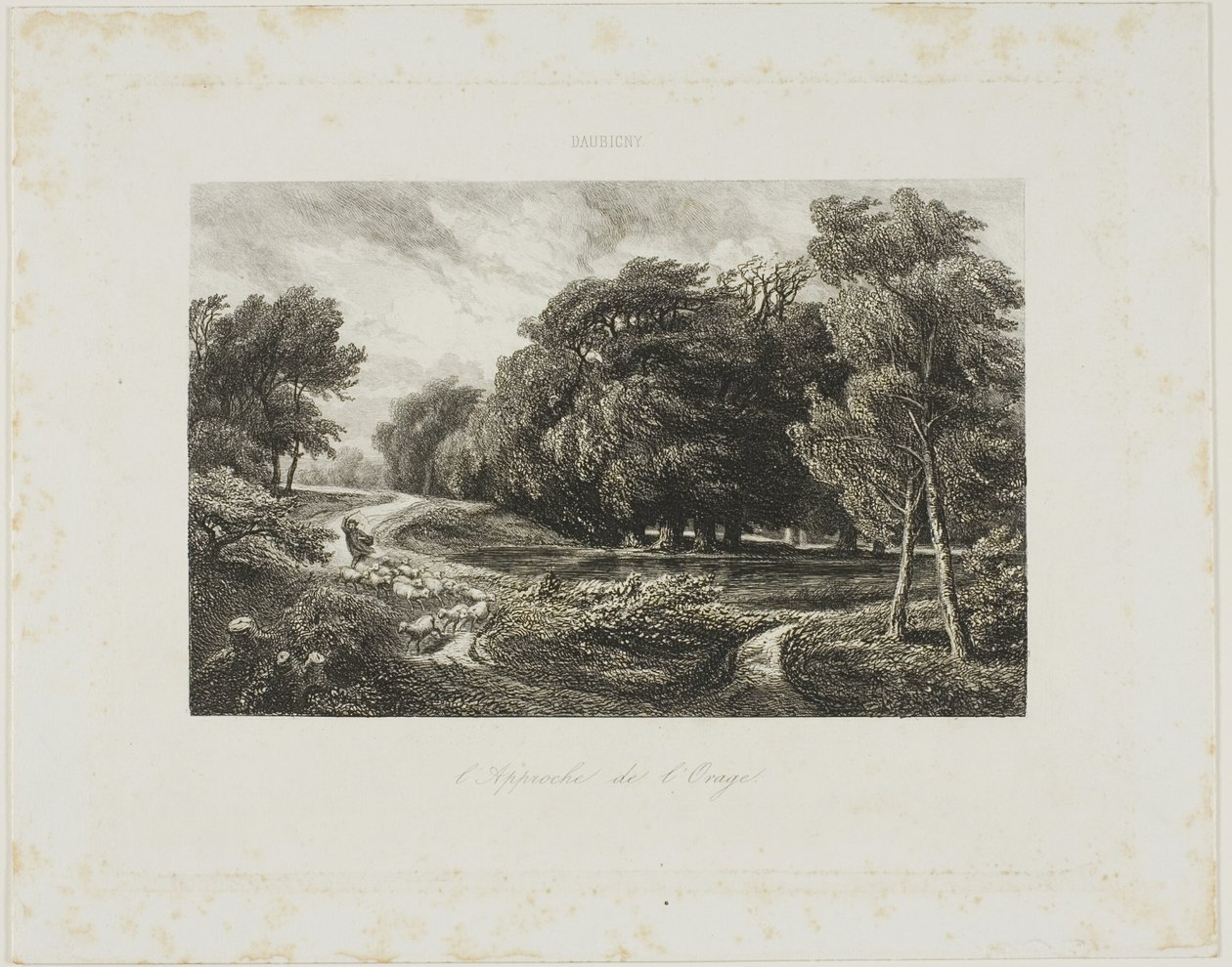 Närmar sig storm av Charles Francois Daubigny