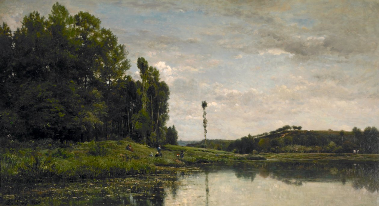 Oises stränder av Charles Francois Daubigny