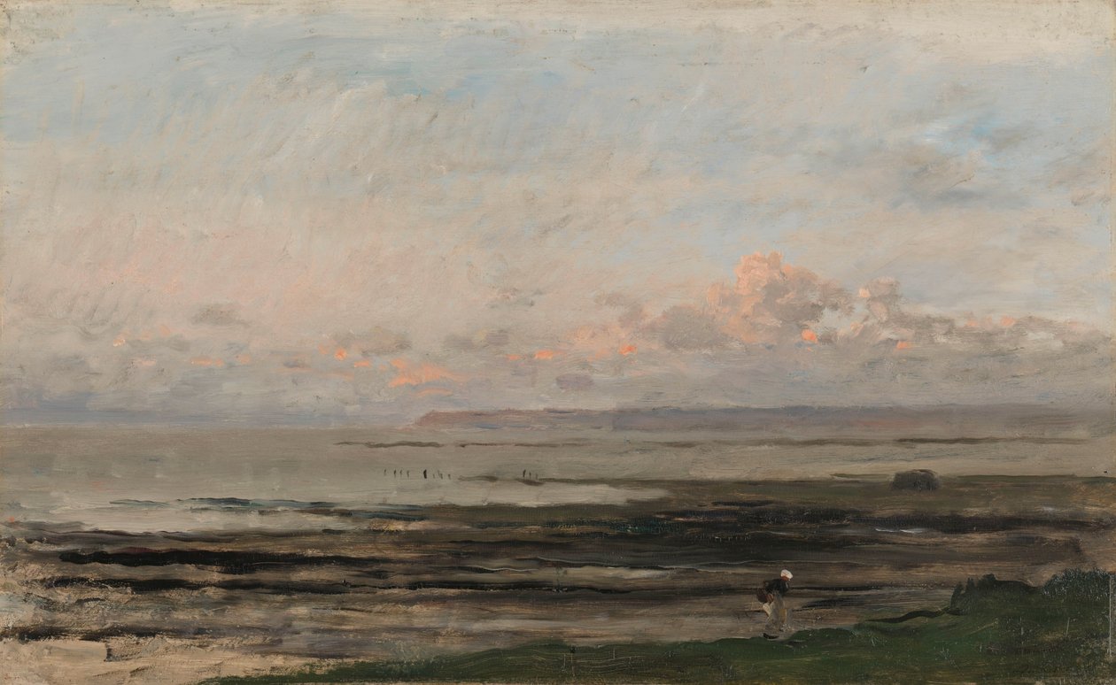 Stranden vid Ebb Tide En strand vid Ebb Tide av Charles Francois Daubigny