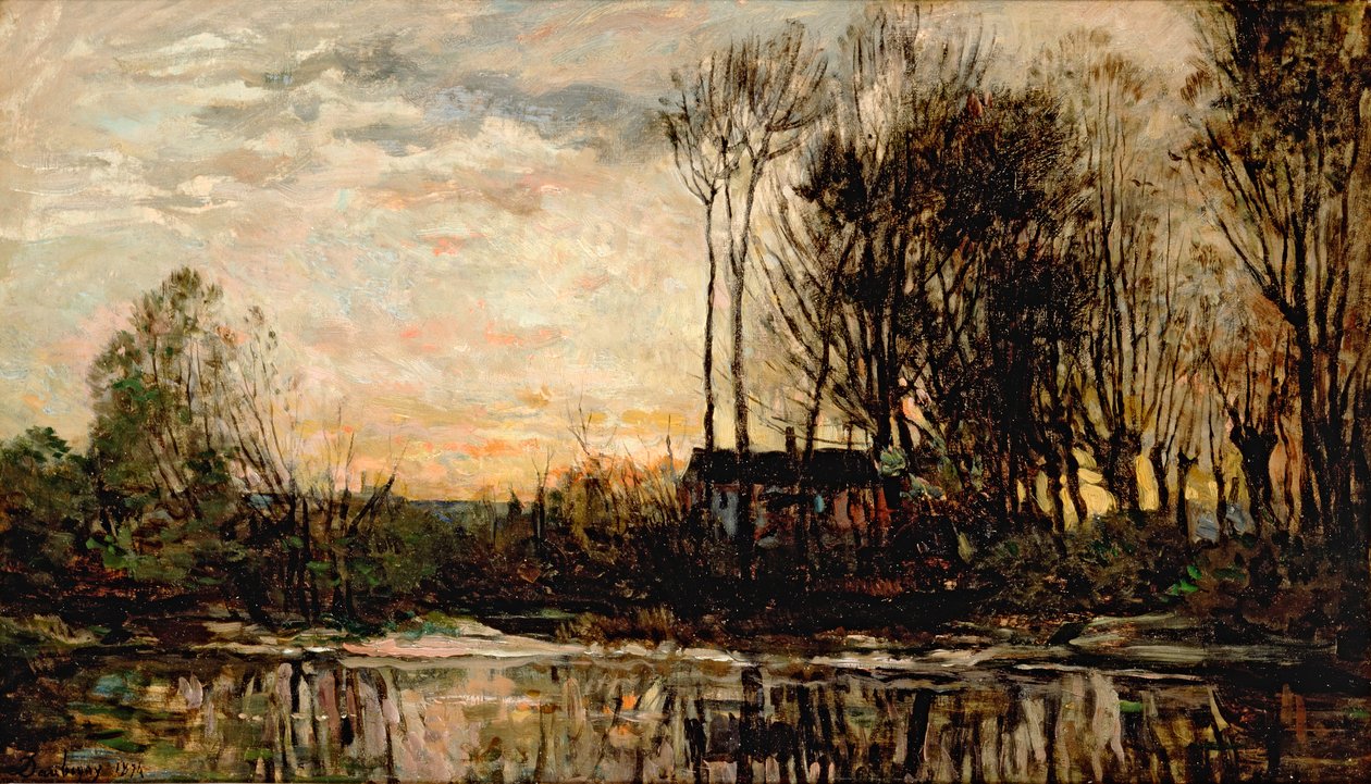 Kväll i Bas Meudon, 1874 av Charles Francois Daubigny