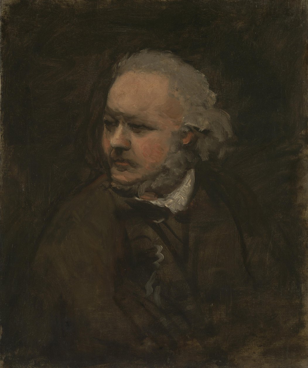 Honore Daumier, ca 1867-76 (olja på duk) av Charles Francois Daubigny
