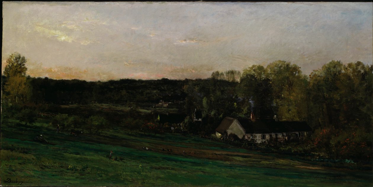 House of Mere Bazot av Charles Francois Daubigny