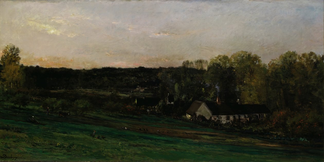 Moder Bazots hus, 1874. av Charles Francois Daubigny