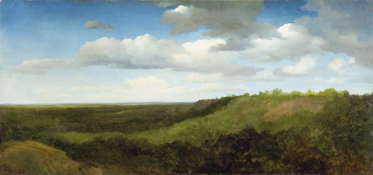 Landskap i den romerska Campagna, 1836 av Charles Francois Daubigny