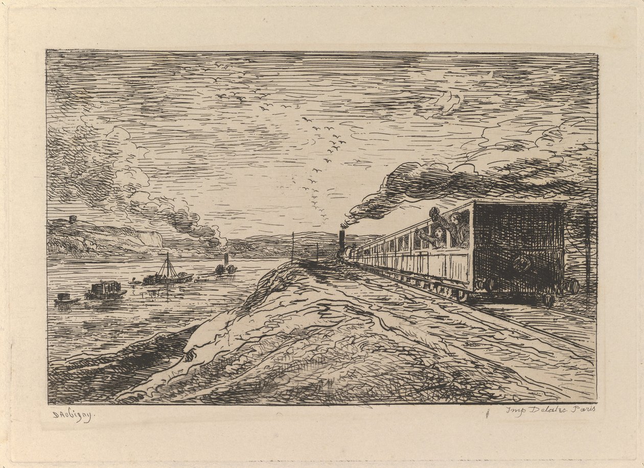 The Departure The Return, från The Boat Trip, 1861. av Charles Francois Daubigny