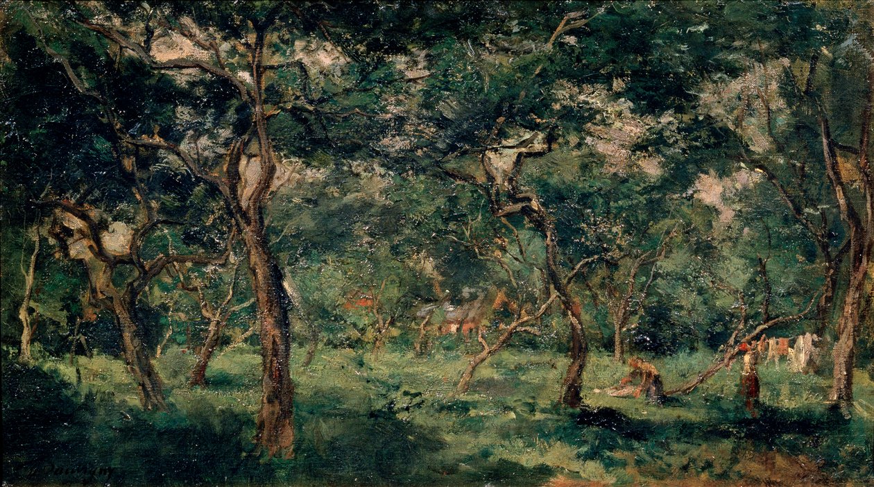 Olivträdgård, tidigt 1870-tal av Charles Francois Daubigny