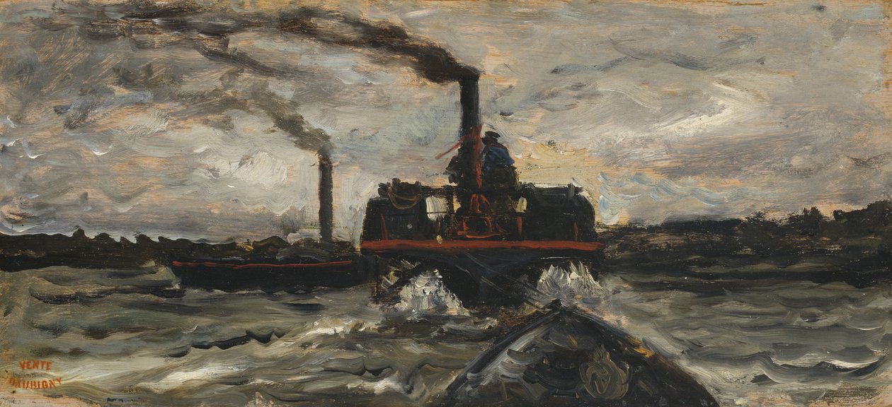 Flodbåt, ca 1860 av Charles Francois Daubigny