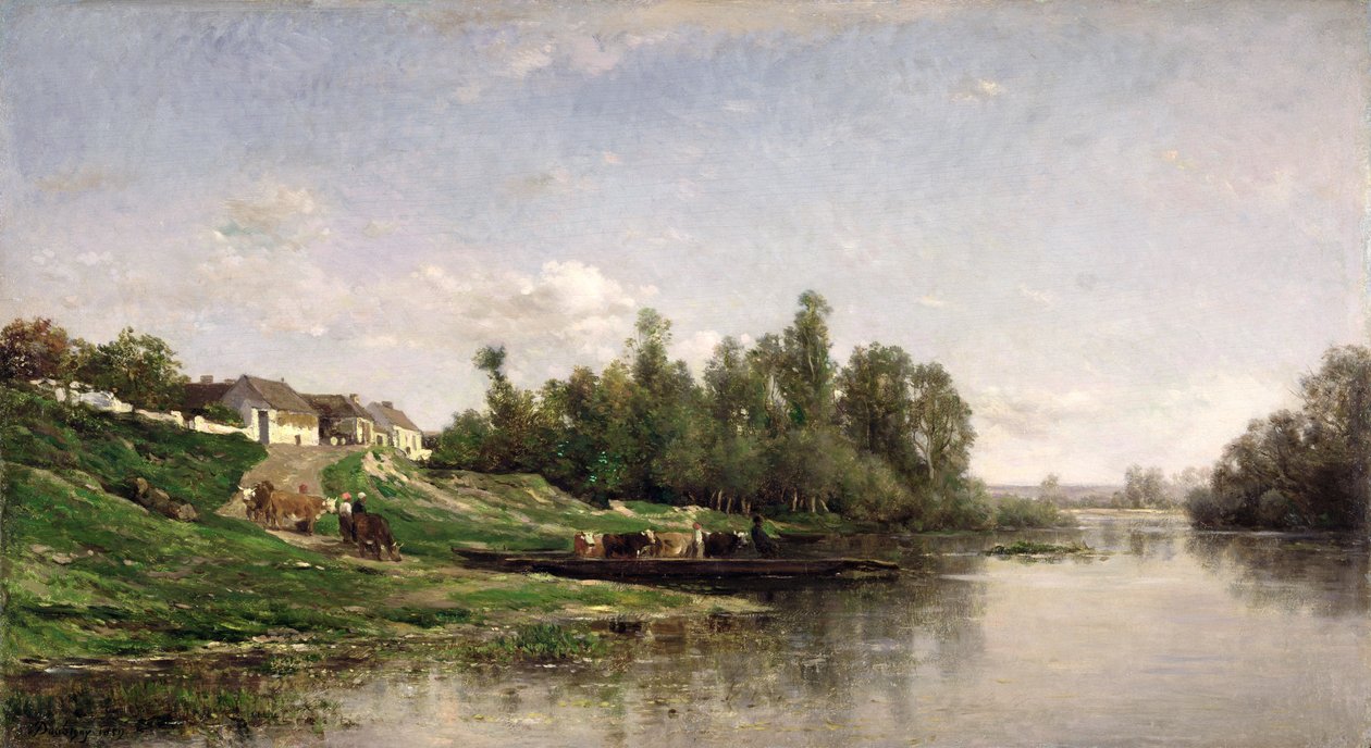 Flodscen, 1859 av Charles Francois Daubigny
