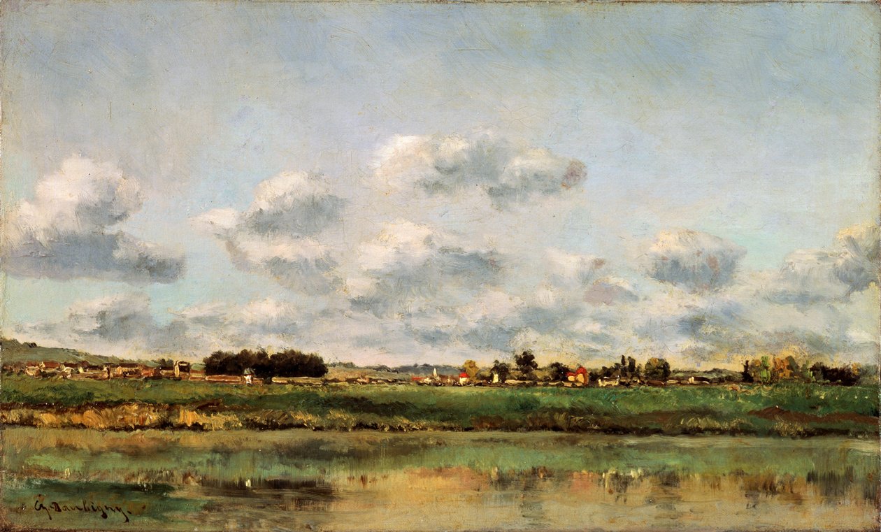 The Banks of the Oise, 1859. av Charles Francois Daubigny