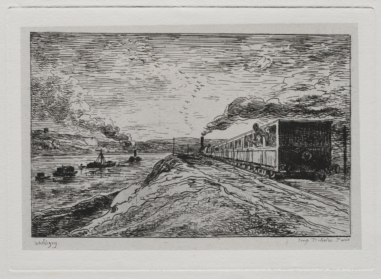 Båtresan: Avgången (Återresan) av Charles Francois Daubigny