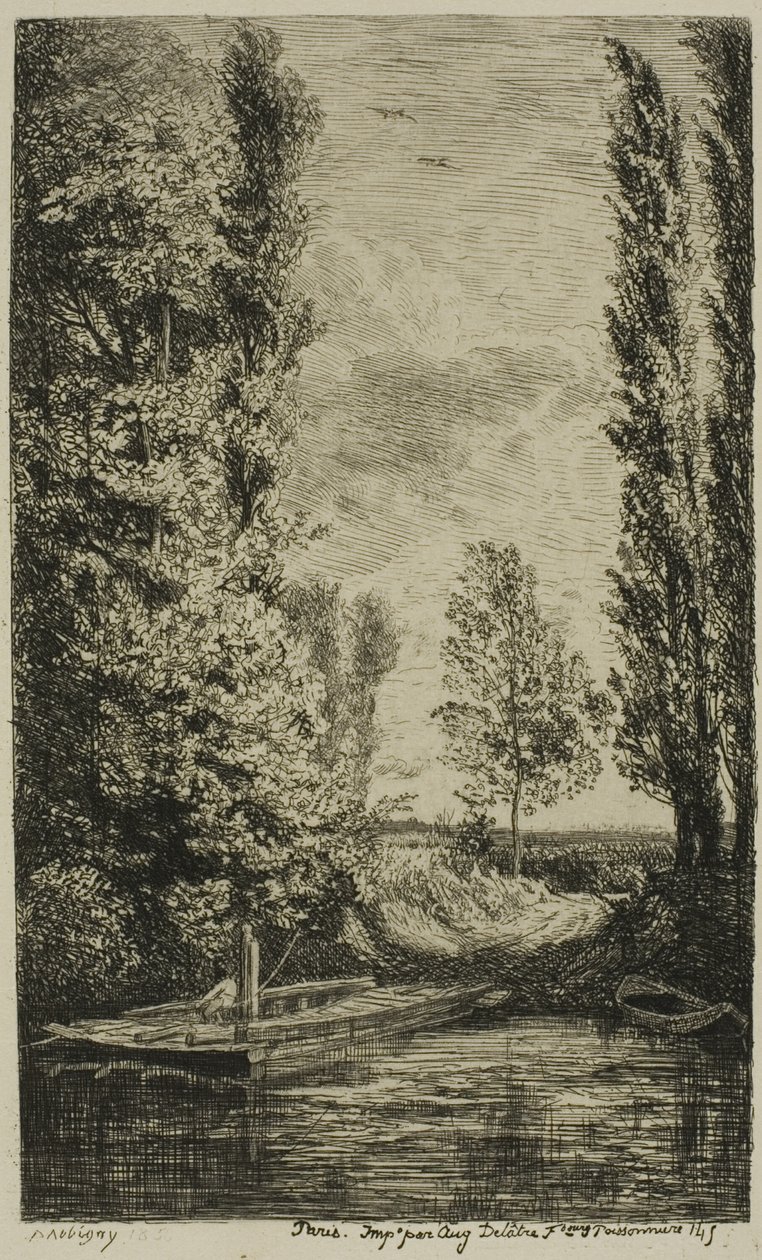 Färjan av Charles Francois Daubigny