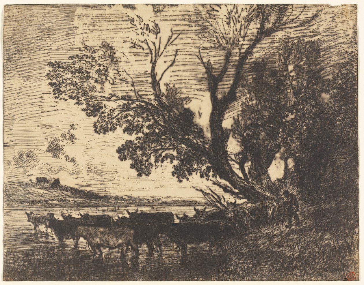Forden av Charles Francois Daubigny