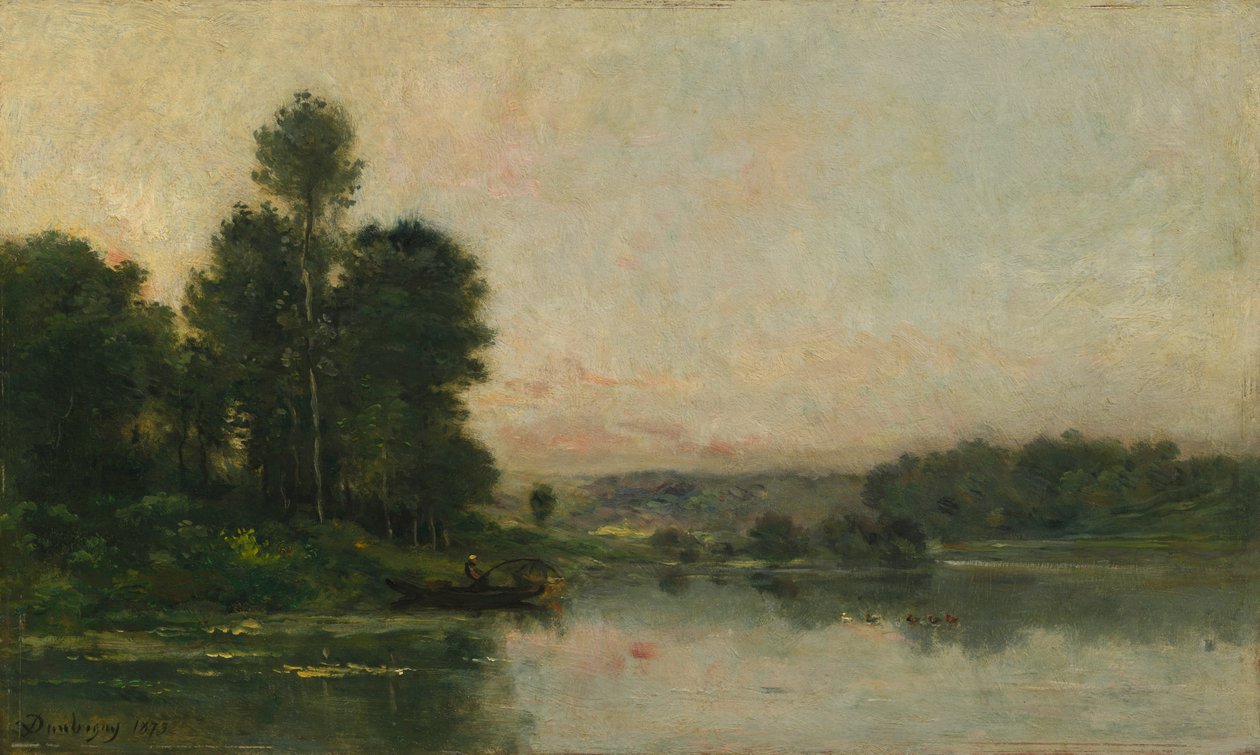 Bergssluttningarna i Méry-sur-Oise, mittemot Auvers, 1873. av Charles Francois Daubigny