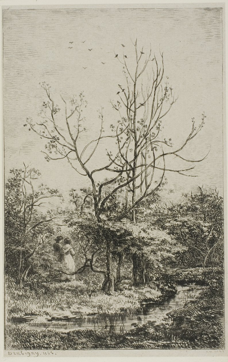 Fruktträdgården av Charles Francois Daubigny