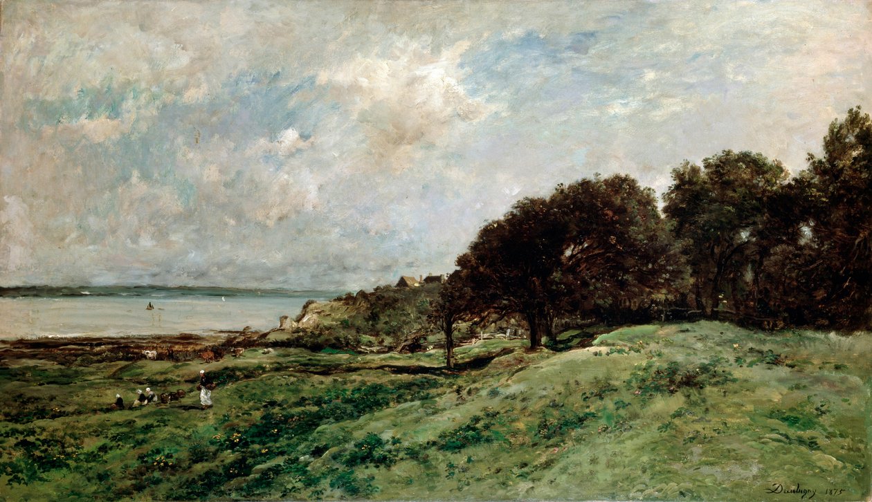 Stranden nära Villerville, 1875. av Charles Francois Daubigny