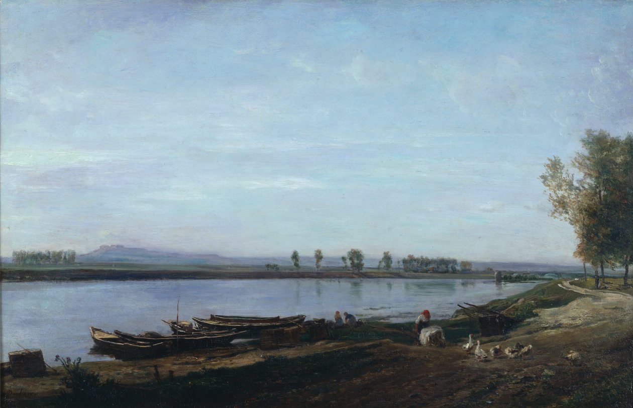Seinen vid Bezons, Val dOise av Charles Francois Daubigny