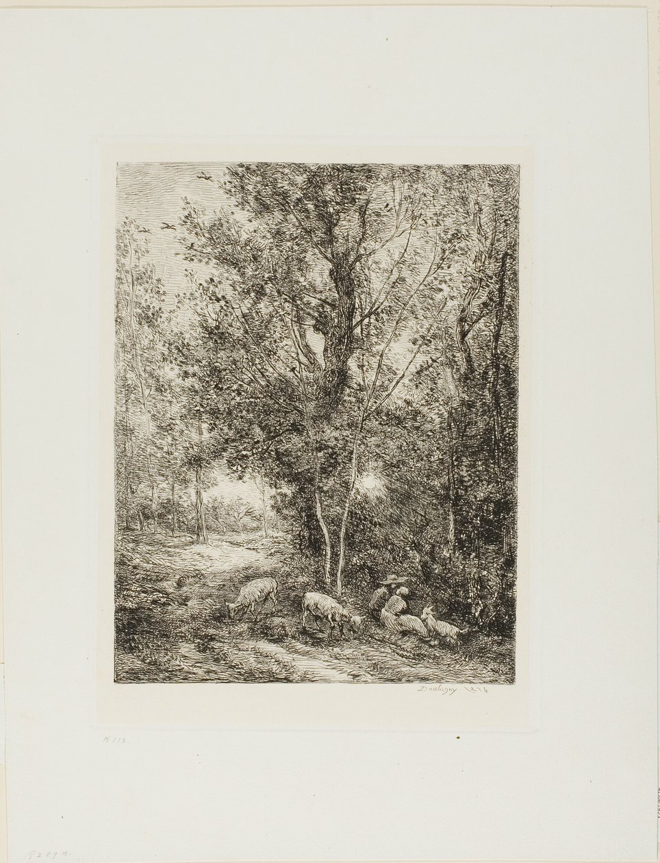 Herden och Herdinnan av Charles Francois Daubigny